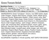 Green Tomato Relish (Garden-Grown and Low-GLycemic)