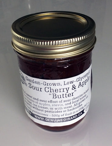 Sour Cherry & Apple "Butter" (Sugar-Free, Garden-Grown)