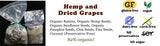 Hemp and Dried Grape Human Bird Seed (All Organic!)